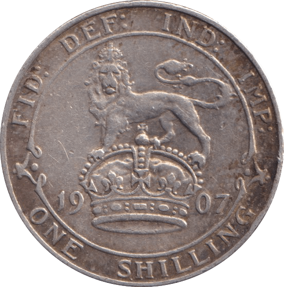 1907 SHILLING ( GVF ) - Shilling - Cambridgeshire Coins