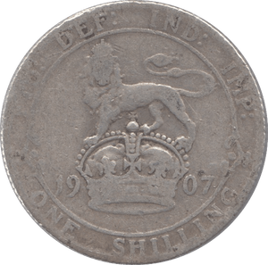1907 SHILLING ( NF ) - Cambridgeshire Coins