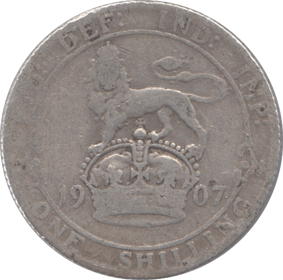1907 SHILLING ( NF ) - Cambridgeshire Coins