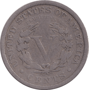 1907 SILVER 5 CENT USA - SILVER WORLD COINS - Cambridgeshire Coins