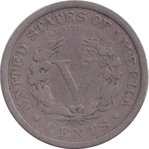 1907 SILVER 5 CENT USA - SILVER WORLD COINS - Cambridgeshire Coins