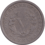 1907 SILVER 5 CENT USA - SILVER WORLD COINS - Cambridgeshire Coins