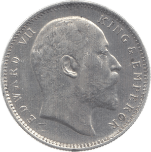 1907 SILVER ONE RUPEE INDIA - WORLD SILVER COINS - Cambridgeshire Coins