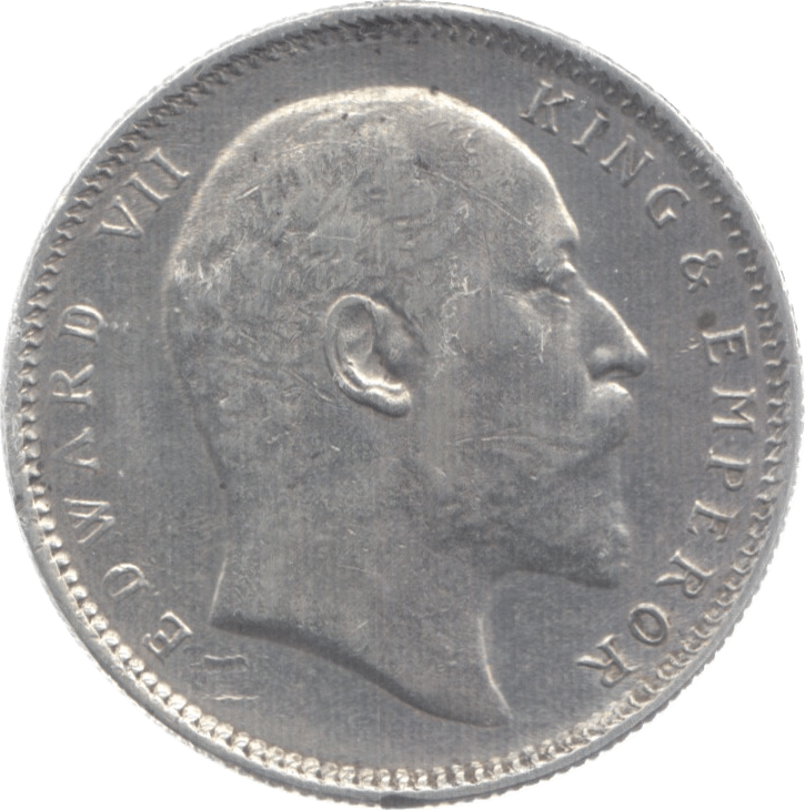 1907 SILVER ONE RUPEE INDIA - WORLD SILVER COINS - Cambridgeshire Coins