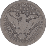 1907 SILVER QUARTER DOLLAR USA - SILVER WORLD COINS - Cambridgeshire Coins