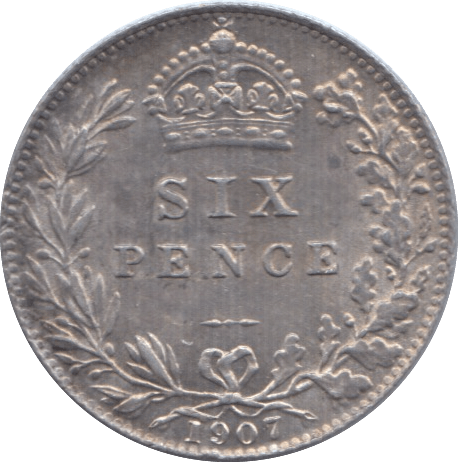 1907 SIXPENCE ( AUNC ) - Sixpence - Cambridgeshire Coins