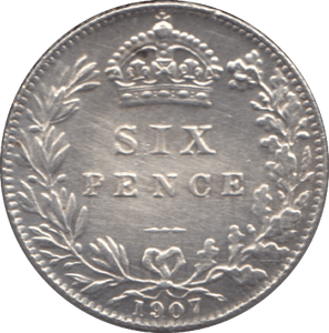 1907 SIXPENCE ( EF ) 2 - Sixpence - Cambridgeshire Coins