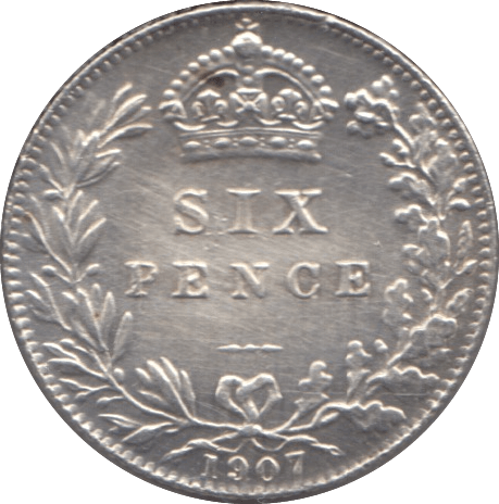 1907 SIXPENCE ( EF ) 2 - Sixpence - Cambridgeshire Coins