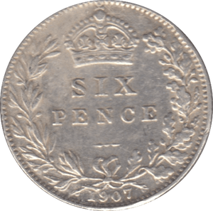 1907 SIXPENCE ( EF ) 3 - Sixpence - Cambridgeshire Coins