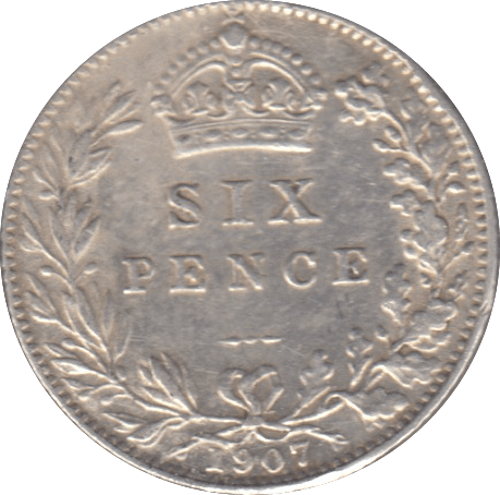 1907 SIXPENCE ( EF ) 3 - Sixpence - Cambridgeshire Coins
