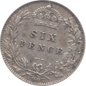 1907 SIXPENCE ( EF ) B - Sixpence - Cambridgeshire Coins