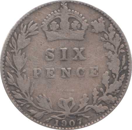 1907 SIXPENCE ( FINE ) 2 - Sixpence - Cambridgeshire Coins