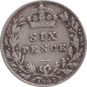 1907 SIXPENCE ( FINE ) - Sixpence - Cambridgeshire Coins
