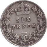 1907 SIXPENCE ( FINE ) - Sixpence - Cambridgeshire Coins