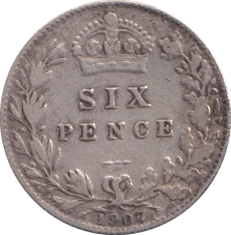 1907 SIXPENCE ( GF ) - Sixpence - Cambridgeshire Coins