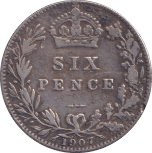 1907 SIXPENCE ( GF ) - Sixpence - Cambridgeshire Coins