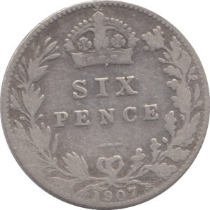 1907 SIXPENCE ( NF ) - Sixpence - Cambridgeshire Coins