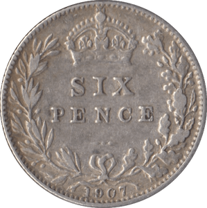 1907 SIXPENCE ( VF ) - Sixpence - Cambridgeshire Coins
