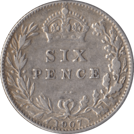 1907 SIXPENCE ( VF ) - Sixpence - Cambridgeshire Coins