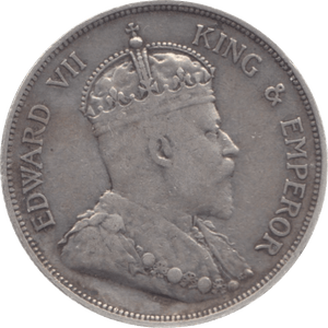 1907 STRAIT SETTLEMENTS HALF DOLLAR - WORLD COINS - Cambridgeshire Coins