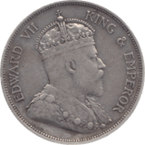 1907 STRAIT SETTLEMENTS HALF DOLLAR - WORLD COINS - Cambridgeshire Coins