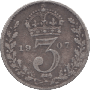 1907 THREEPENCE ( FINE ) - Threepence - Cambridgeshire Coins