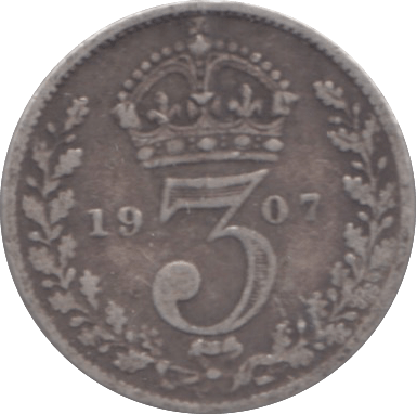 1907 THREEPENCE ( FINE ) - Threepence - Cambridgeshire Coins