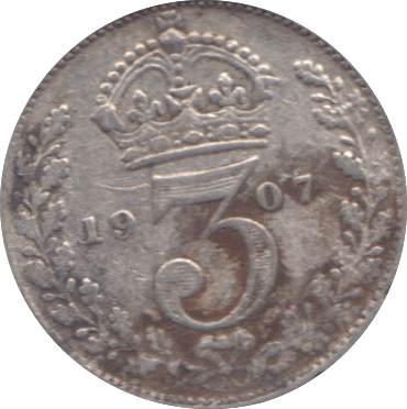 1907 THREEPENCE ( FINE ) - threepence - Cambridgeshire Coins