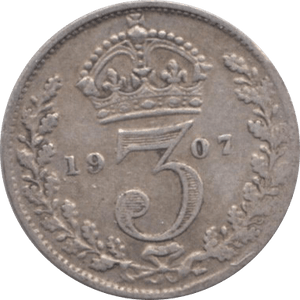 1907 THREEPENCE ( FINE ) - Threepence - Cambridgeshire Coins