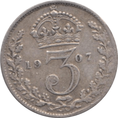1907 THREEPENCE ( FINE ) - Threepence - Cambridgeshire Coins