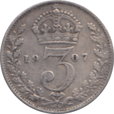 1907 THREEPENCE ( GF ) - Threepence - Cambridgeshire Coins