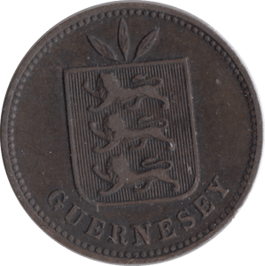 1908 4 DOUBLES GUERNSEY - WORLD COINS - Cambridgeshire Coins