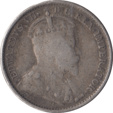 1908 CANADA SILVER 5 CENTS - SILVER WORLD COINS - Cambridgeshire Coins