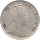 1908 CEYLON SILVER 10 CENTS ( GVF ) - WORLD COINS - Cambridgeshire Coins