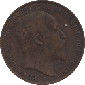1908 FARTHING 2 ( VF ) 39 - Farthing - Cambridgeshire Coins