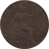1908 FARTHING 2 ( VF ) 39 - Farthing - Cambridgeshire Coins