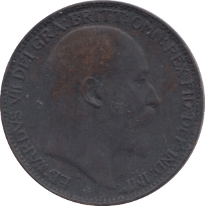 1908 FARTHING ( GVF ) 2 - Farthing - Cambridgeshire Coins