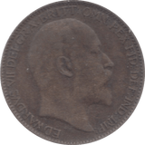 1908 FARTHING ( VF ) 23 - Farthing - Cambridgeshire Coins