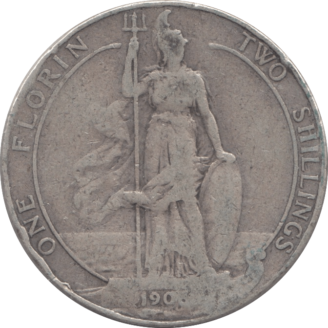 1908 FLORIN ( FINE ) 8 - Florin - Cambridgeshire Coins