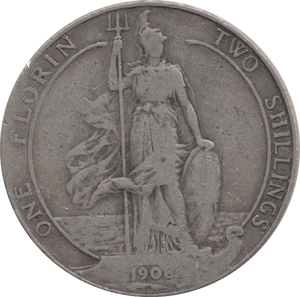 1908 FLORIN ( FINE ) 9 - Florin - Cambridgeshire Coins