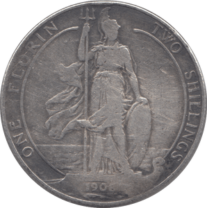 1908 FLORIN ( FINE ) - Florin - Cambridgeshire Coins
