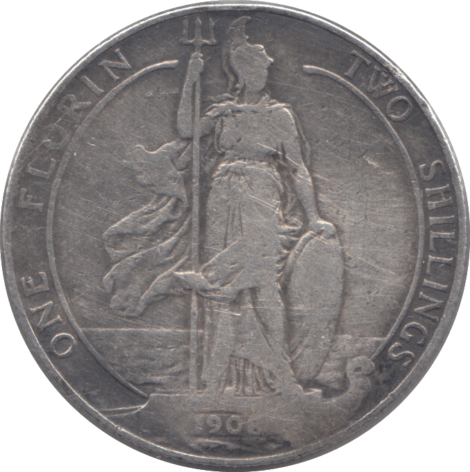 1908 FLORIN ( FINE ) - Florin - Cambridgeshire Coins
