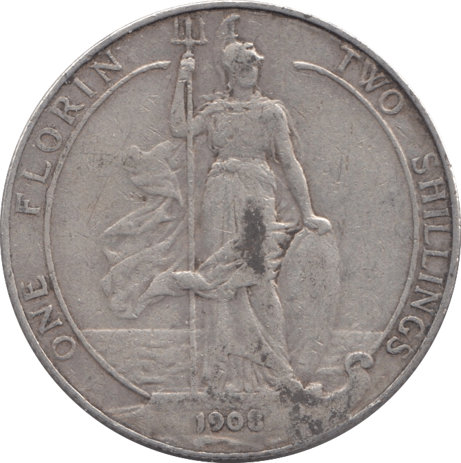 1908 FLORIN ( GF ) 3 - Florin - Cambridgeshire Coins