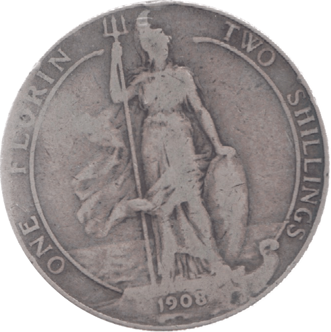 1908 FLORIN ( GF ) 6 - Florin - Cambridgeshire Coins