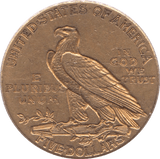 1908 GOLD FIVE DOLLARS USA - Gold World Coins - Cambridgeshire Coins