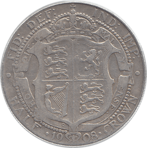 1908 HALFCROWN ( F ) 4 - Halfcrown - Cambridgeshire Coins