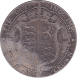 1908 HALFCROWN ( F ) - Halfcrown - Cambridgeshire Coins