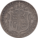 1908 HALFCROWN ( FINE ) 2 - Halfcrown - Cambridgeshire Coins