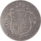 1908 HALFCROWN ( FINE ) 3 - Halfcrown - Cambridgeshire Coins