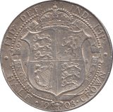 1908 HALFCROWN ( GVF ) 30 - Halfcrown - Cambridgeshire Coins